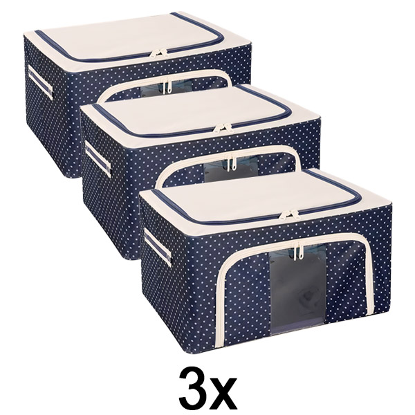 3x Cutie de depozitare pentru dulapuri | STACKBOX