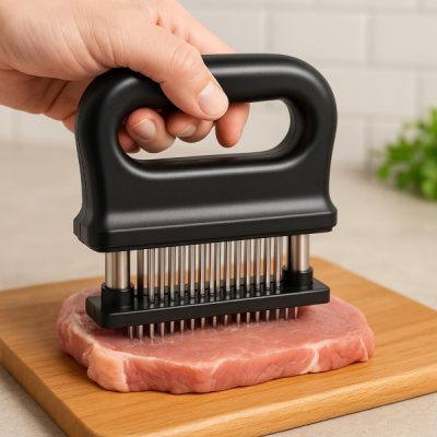 Frăgezitor de carne - 48 lame, cu arc, capac de siguranță | TENDOMEAT