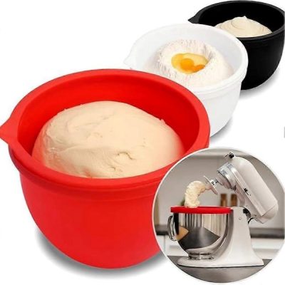 Căptușeală din silicon pentru bolul mixerului - KitchenAid, Gură de turnare + Capac | POSODINKA