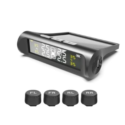 Sistem de Monitorizare a Presiunii în Anvelope - 4 Senzori, Solar + USB, IPX7 | TIREPRESS