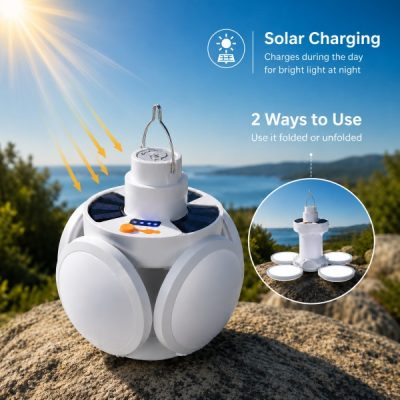 Lampă solară pliabilă 2 în 1 | FOLDGLAZE