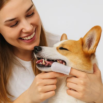 Șervețele pentru igiena dentară cu aplicare pe deget (50 buc./set) | PETTOUCH