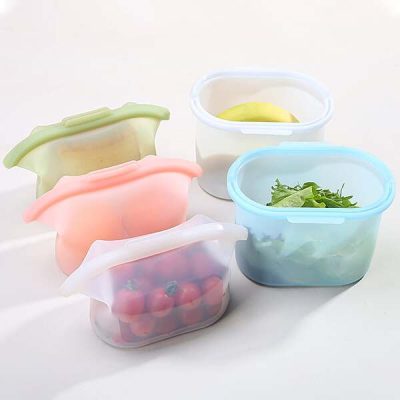 Pungi alimentare reutilizabile din silicon (5 buc./set) | SILIFREEZ