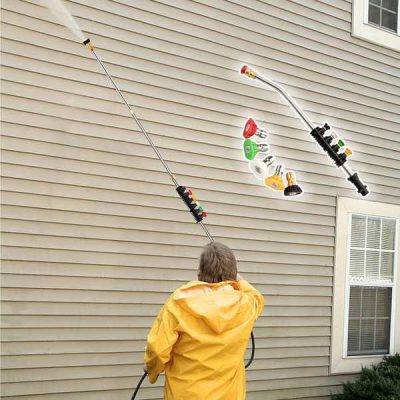 Curățați jgheaburile și acoperișurile fără scară – telescopic de 7 m | TELWAND