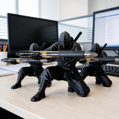 Suport de birou pentru pixuri Samurai (2 buc.) | SAMUHOLD